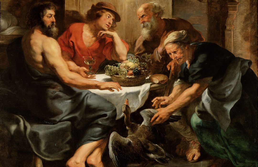 Júpiter y Mercurio en casa de Filemón