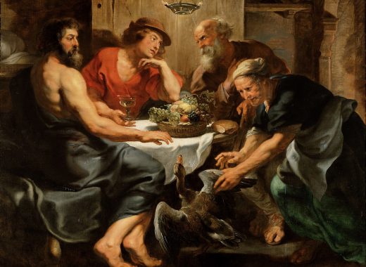 Júpiter y Mercurio en casa de Filemón