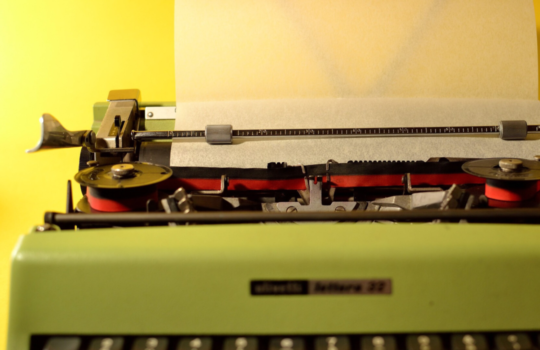 Fotografía de máquina de escribir