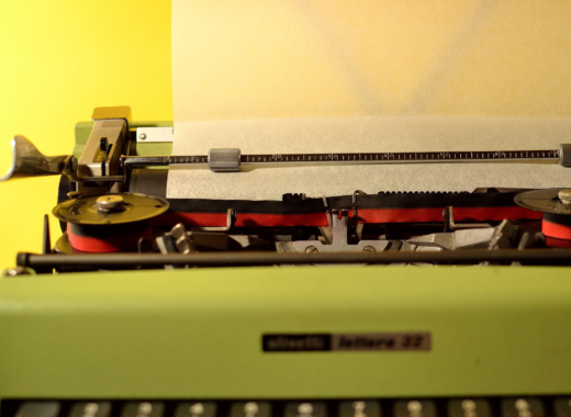 Fotografía de máquina de escribir